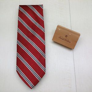 Brooks Brother 100% Woven Silk Tie  (Small Stain)